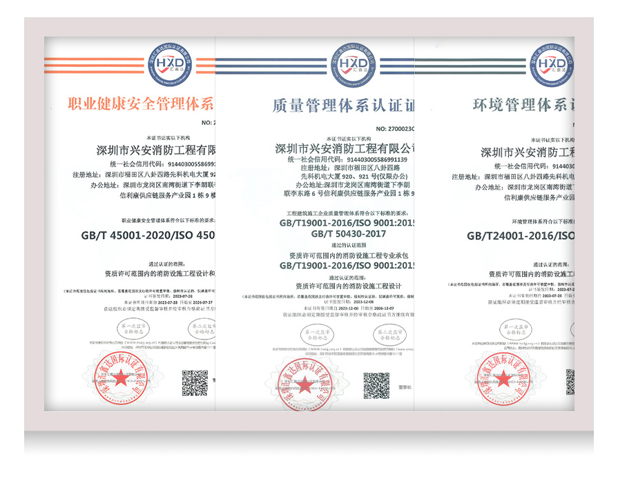 ISO三大体系认证